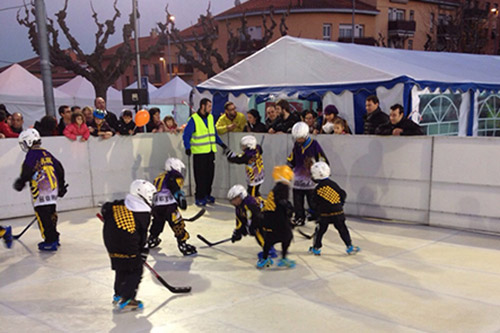 Hockey hielo artificial