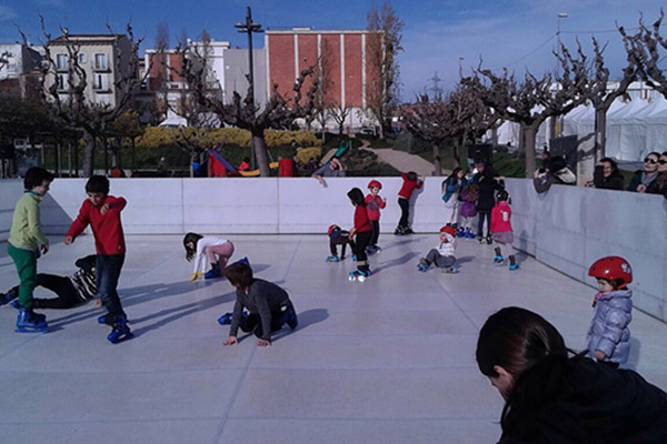 Jugando en la pista