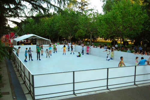 Hielo en pleno verano